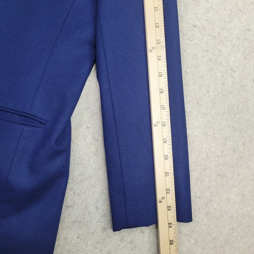 Vintage Pendleton 100% Wool Blazer Womens 14‎ Blue Double Breasted Made in USA - Picture 11 of 12
